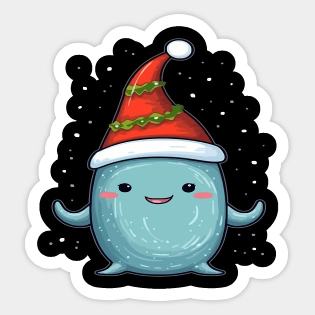 Narwhal Christmas Sticker by JH Mart